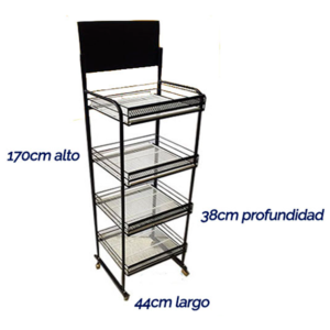 Exhibidor Comercial Negro